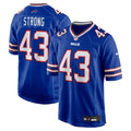 Buffalo Bills Dorian Strong Royal Team Game Jersey