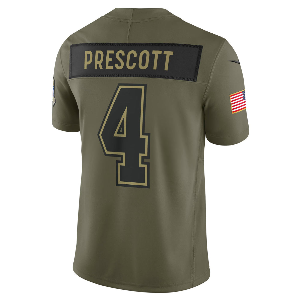 Dallas Cowboys Dak Prescott Olive 2025 Salute to Service Limited Jersey