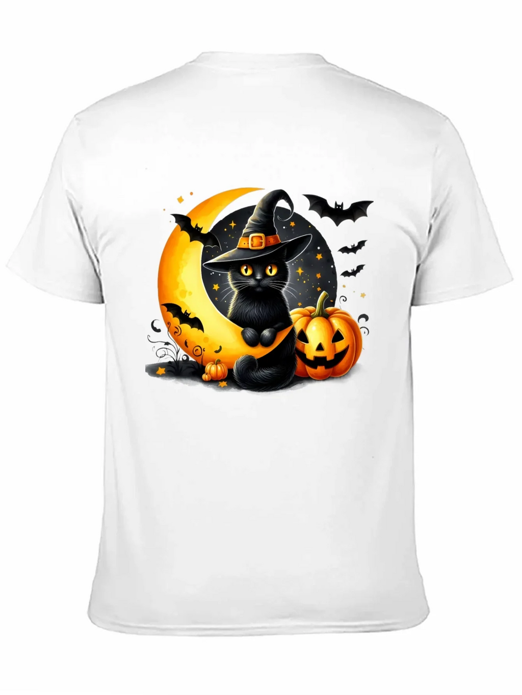 Halloween Cat Moon T-Shirt