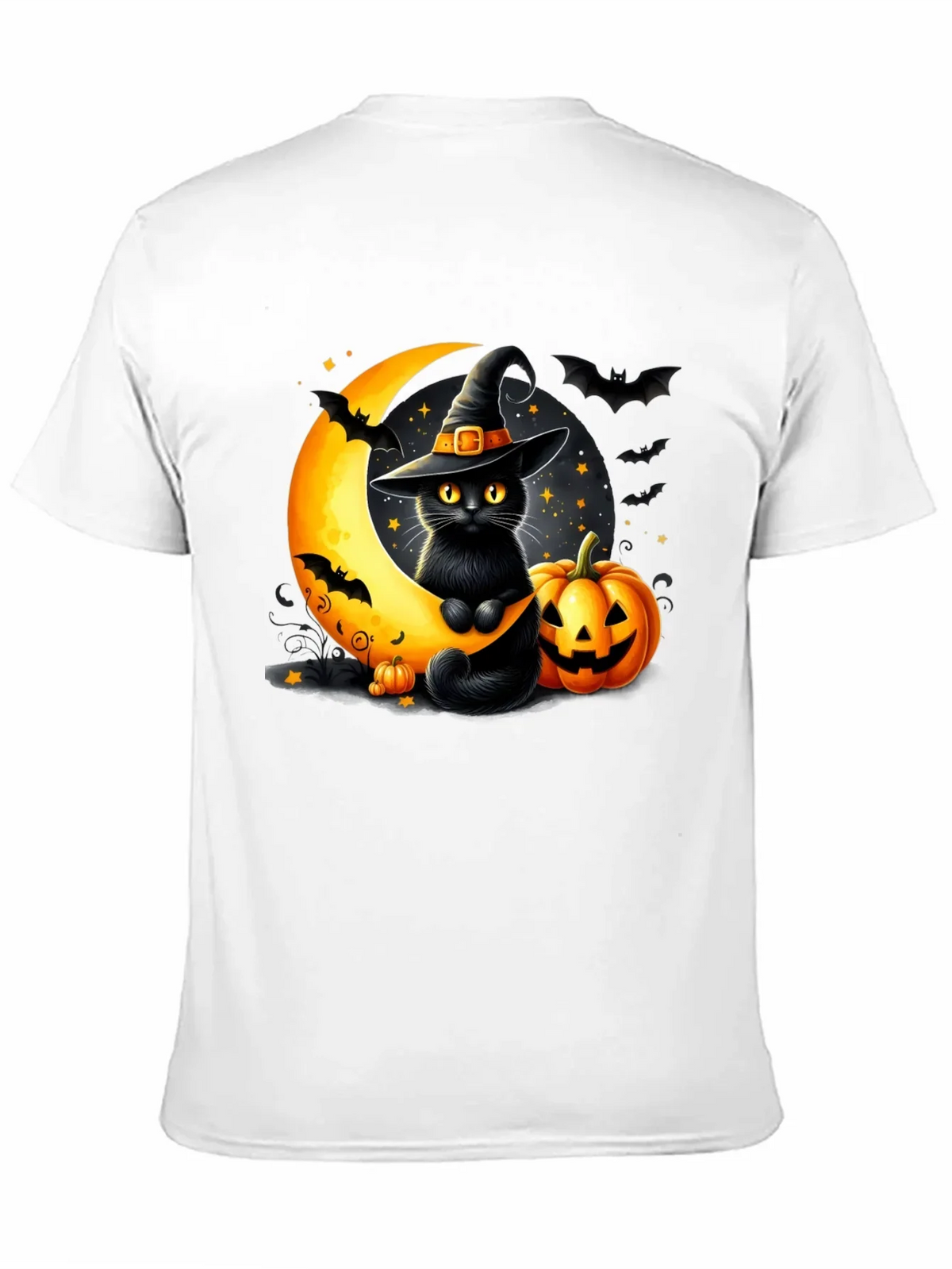 Halloween Cat Moon T-Shirt