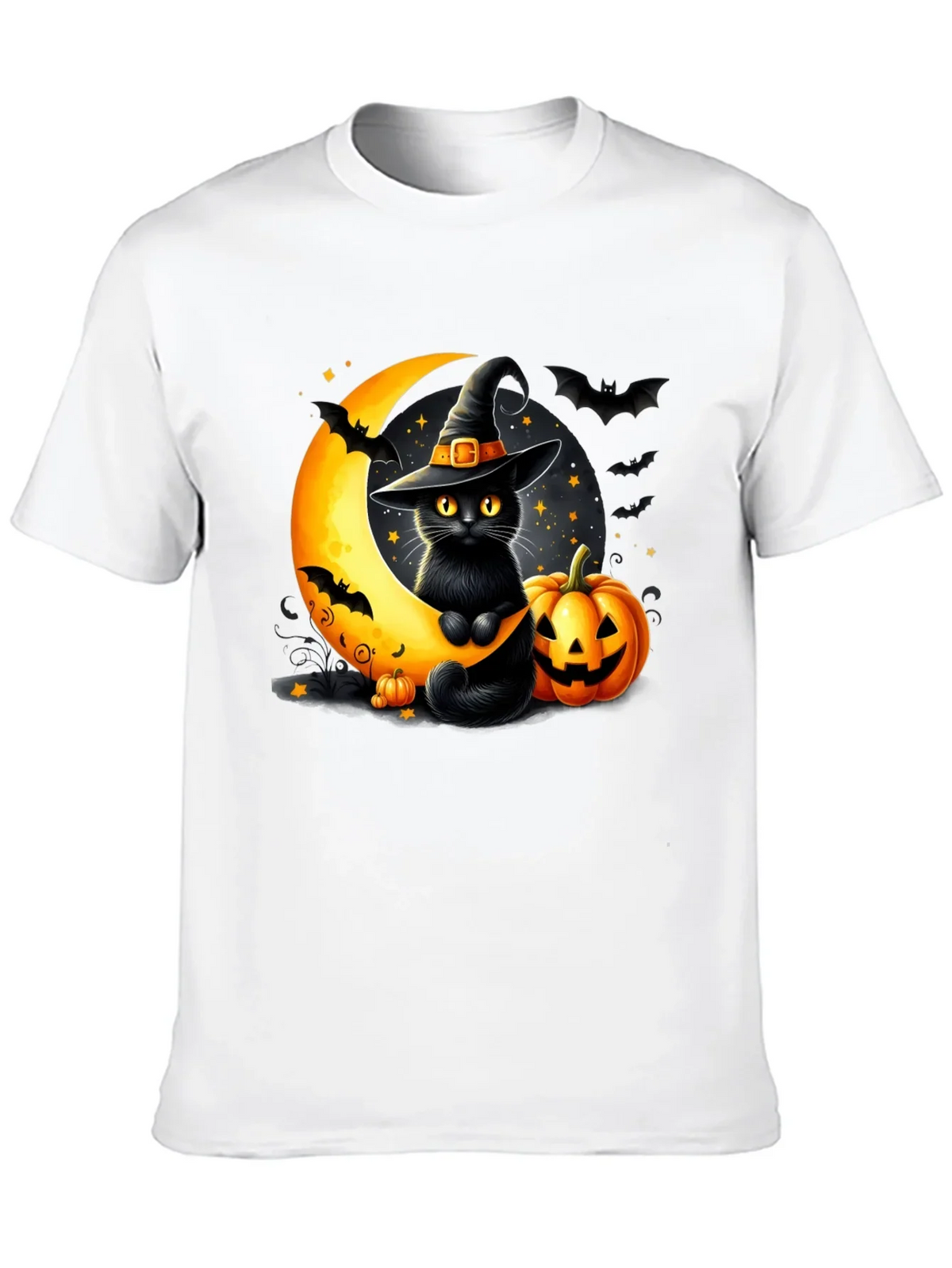 Halloween Cat Moon T-Shirt
