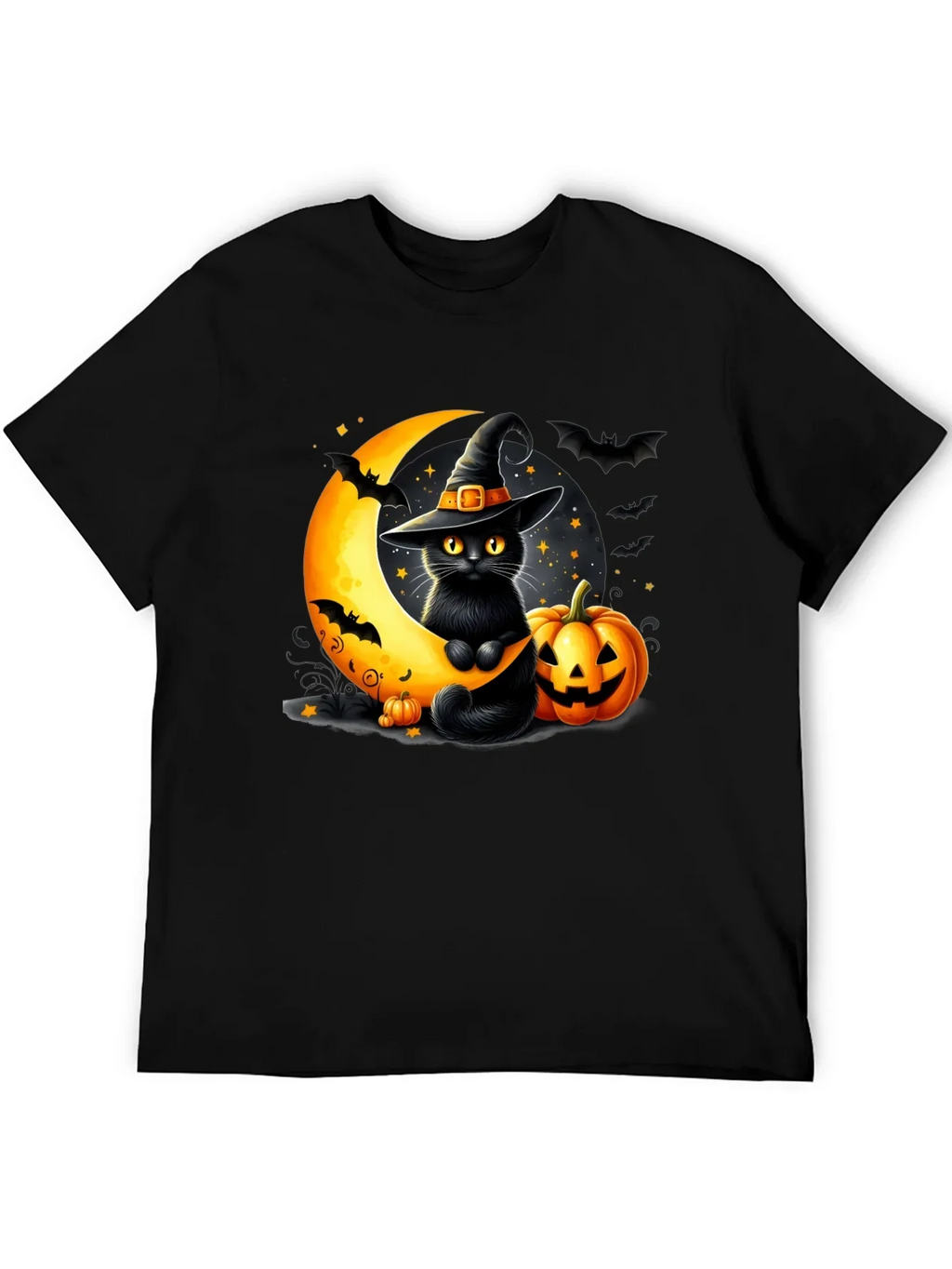 Halloween Cat Moon T-Shirt