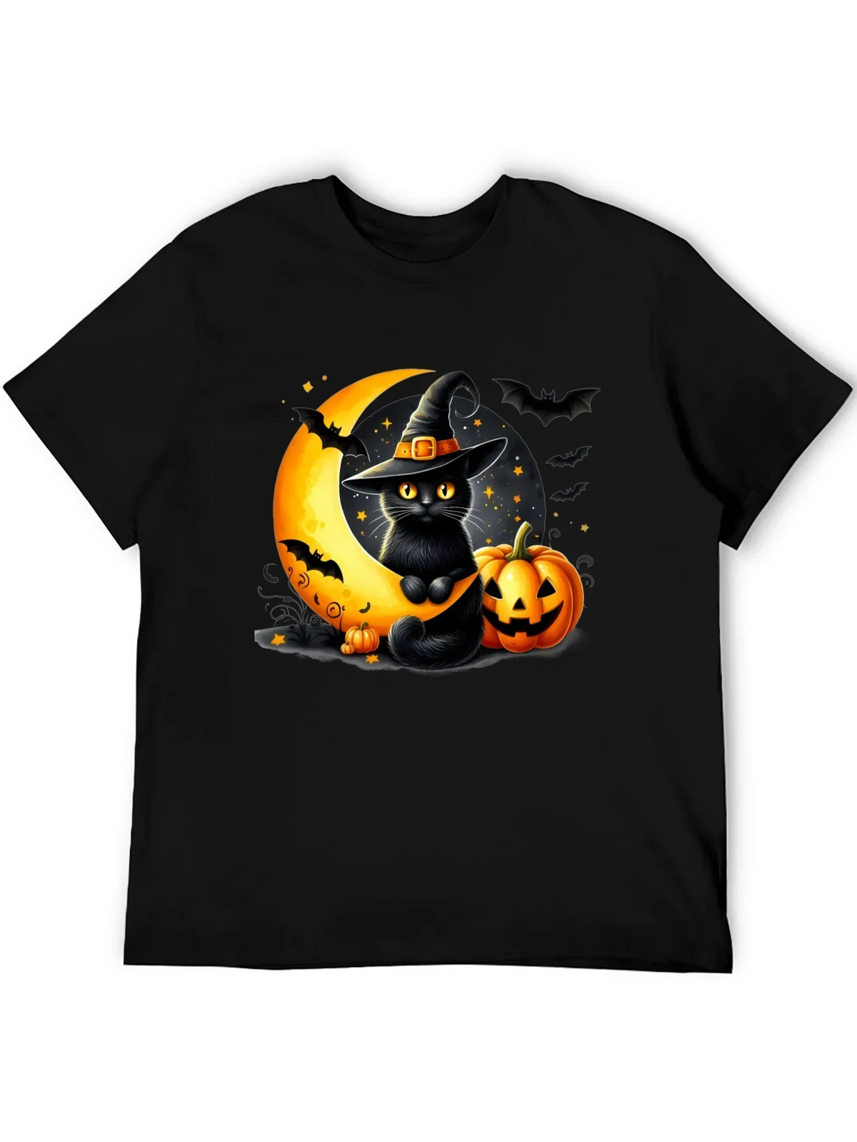 Halloween Cat Moon T-Shirt