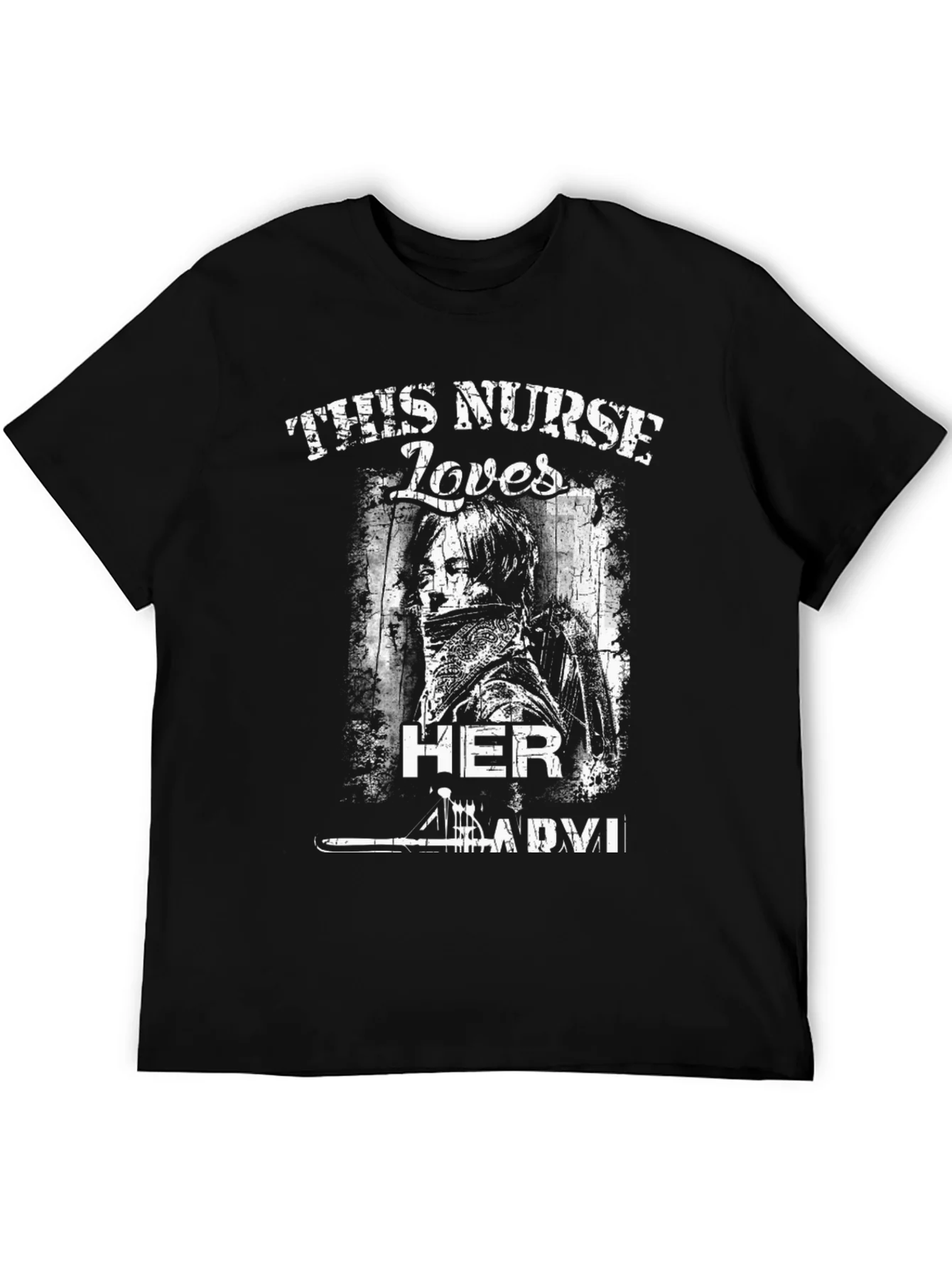 Nurse Loves Ladyvi Black T-Shirt