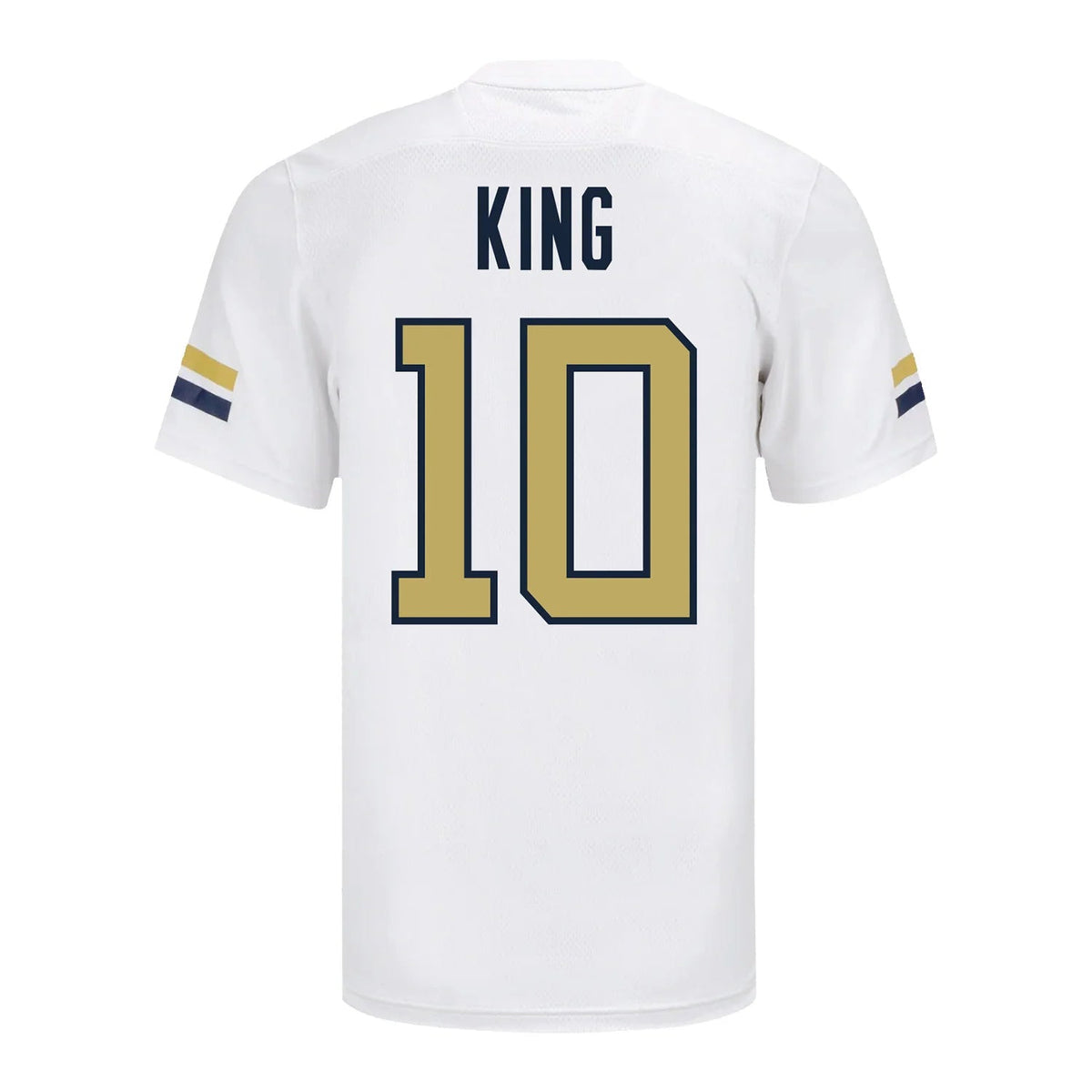 G.Tech #10 Haynes King Student Athlete White Football Stitched American College Jerseys