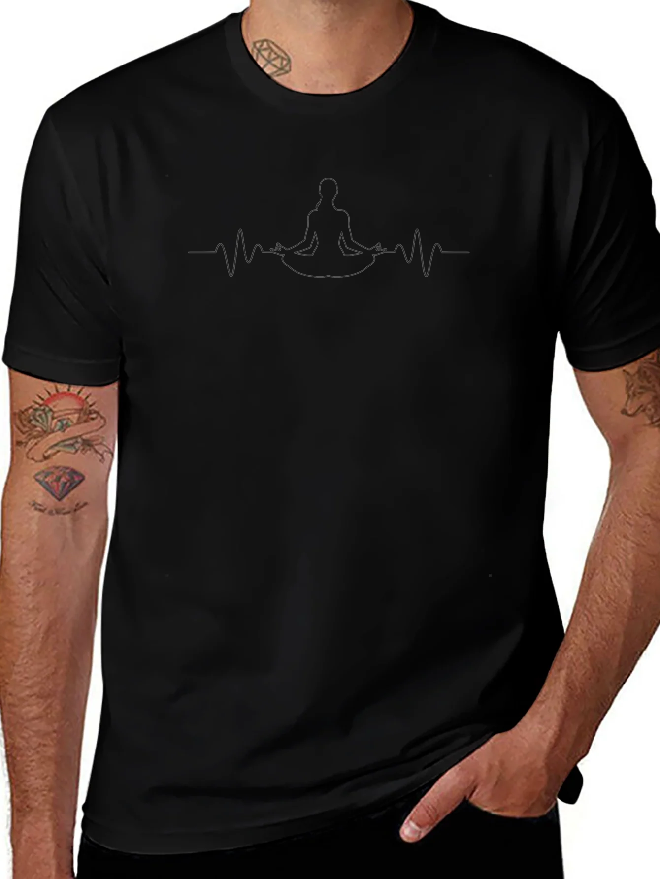 Yoga Meditation Heartbeat T-Shirt