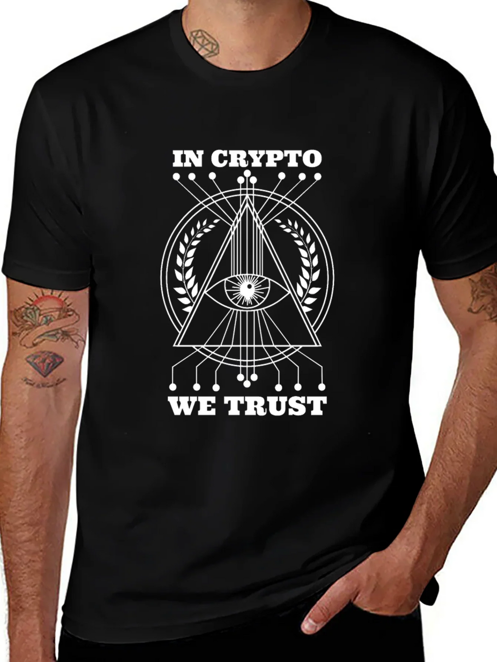 In Crypto We Trust Graphic Tee - Black