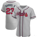 Atlanta Braves #23 Michael Harris II Gray Road Jersey Stitches Baseball Jerseys