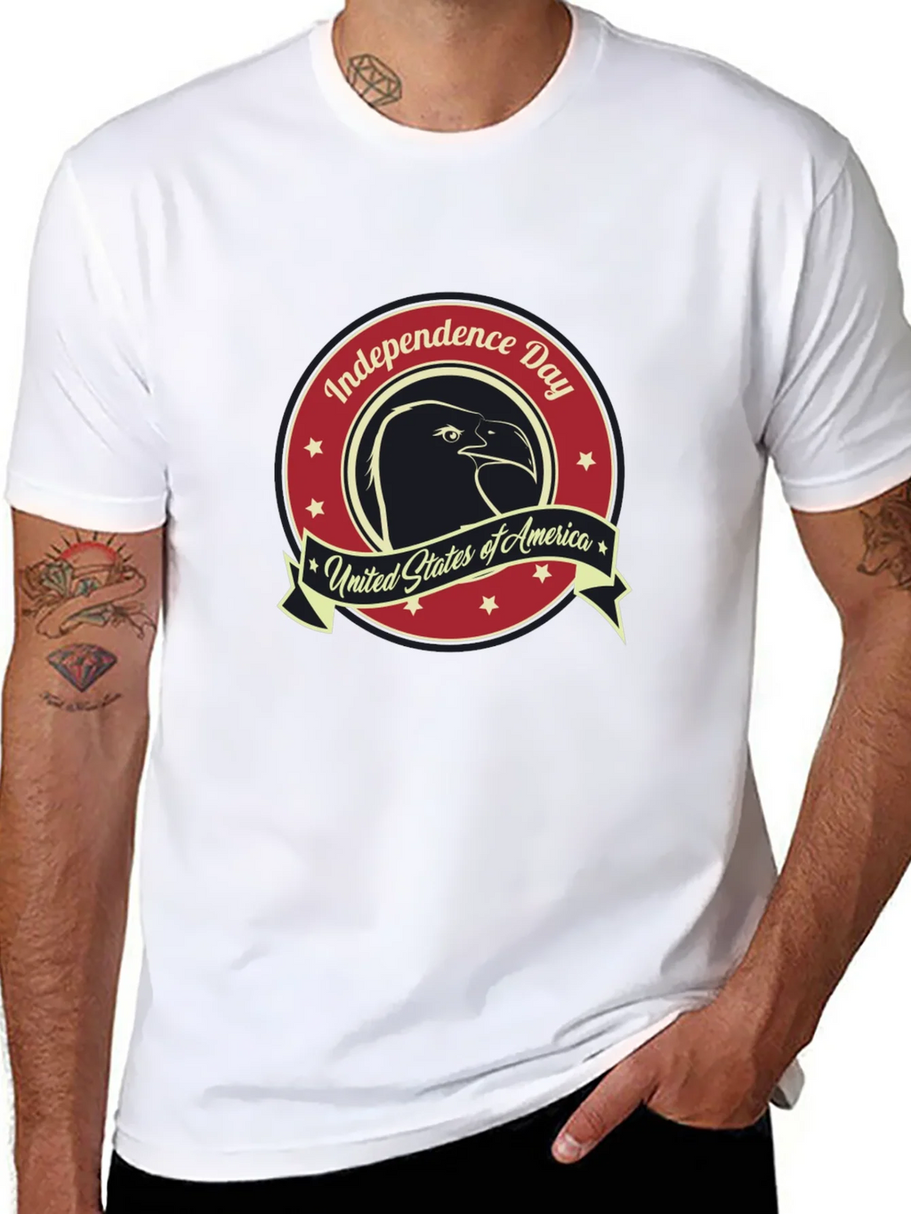 Independence Day Eagle Graphic T-Shirt