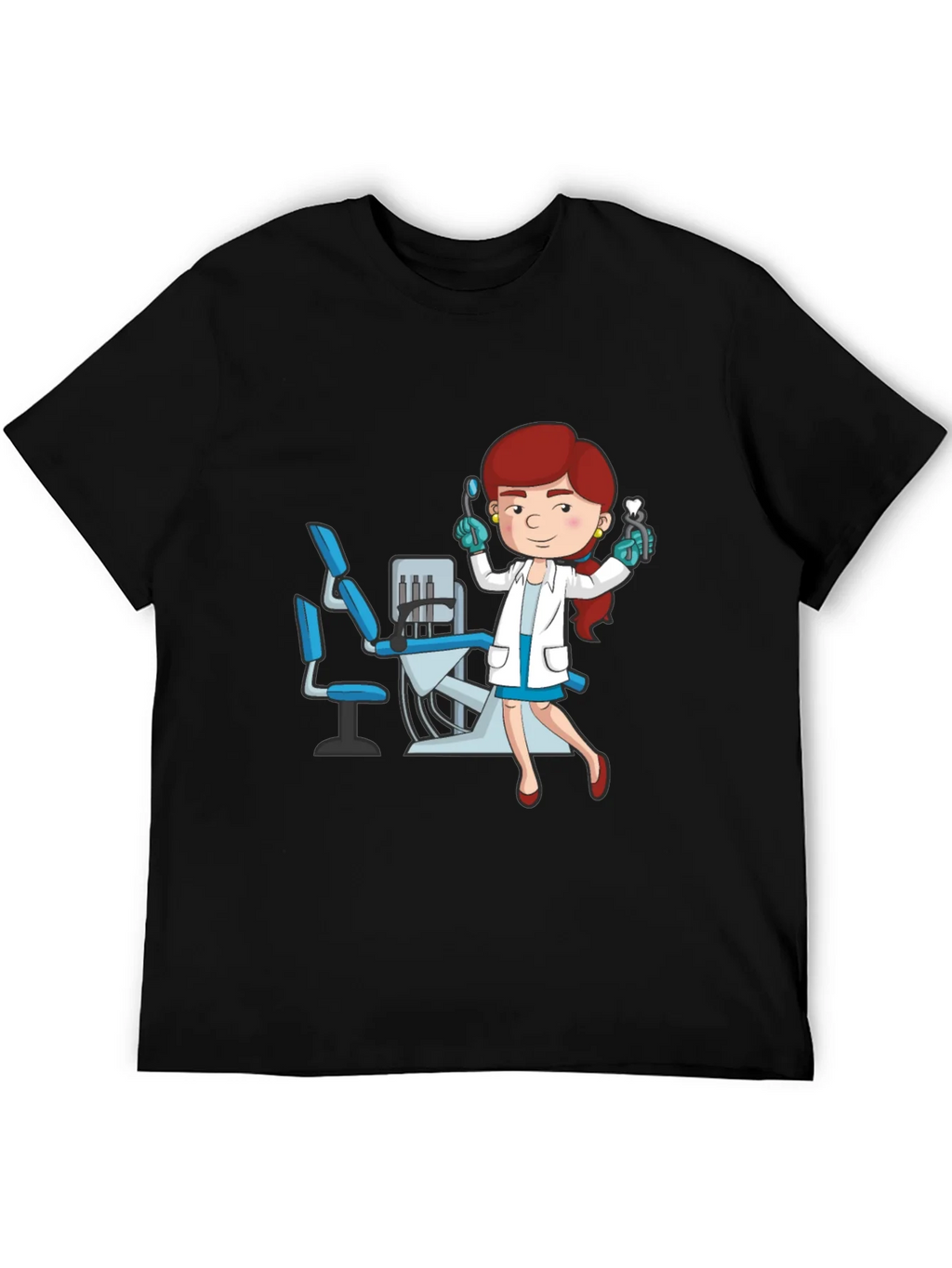 Dentist Cartoon Graphic T-Shirt