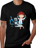Dentist Cartoon Graphic T-Shirt