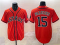 Houston Astros #15 Isaac Paredes Orange Cool Base Stitched Baseball Jersey
