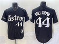 Houston Astros #44 Still Tippin Black Gothic 'Houston Born Barrio Raised' Limited Stitched Baseball Jersey