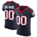 Custom H.Texans Navy Scarlet Vapor F.U.S.E. Elite Jersey Stitched American Football Jerseys