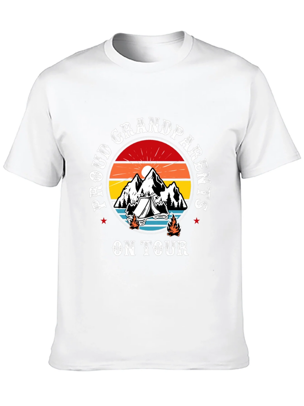 Proud Grandparents On Tour Black T-Shirt