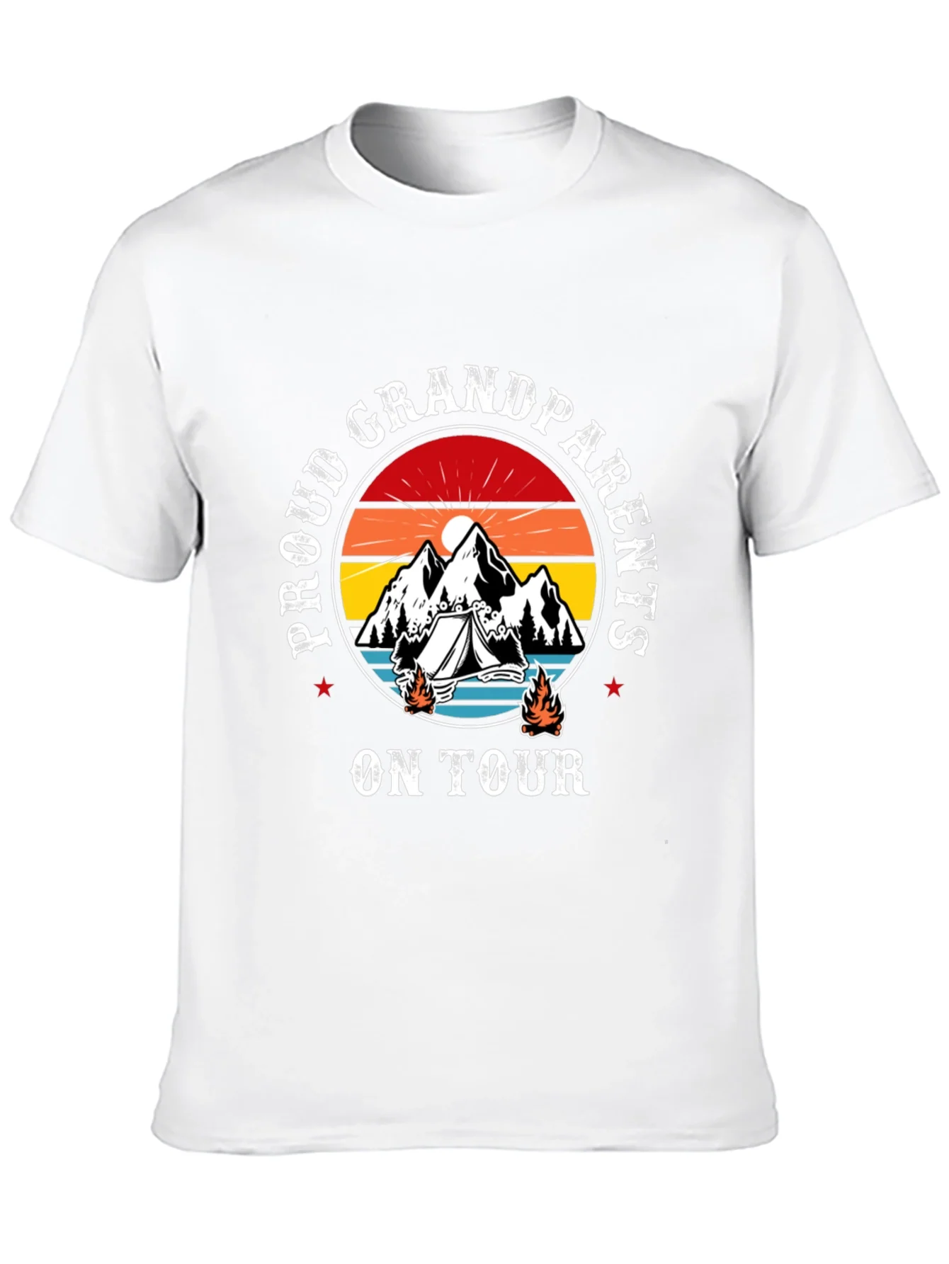 Proud Grandparents On Tour Black T-Shirt