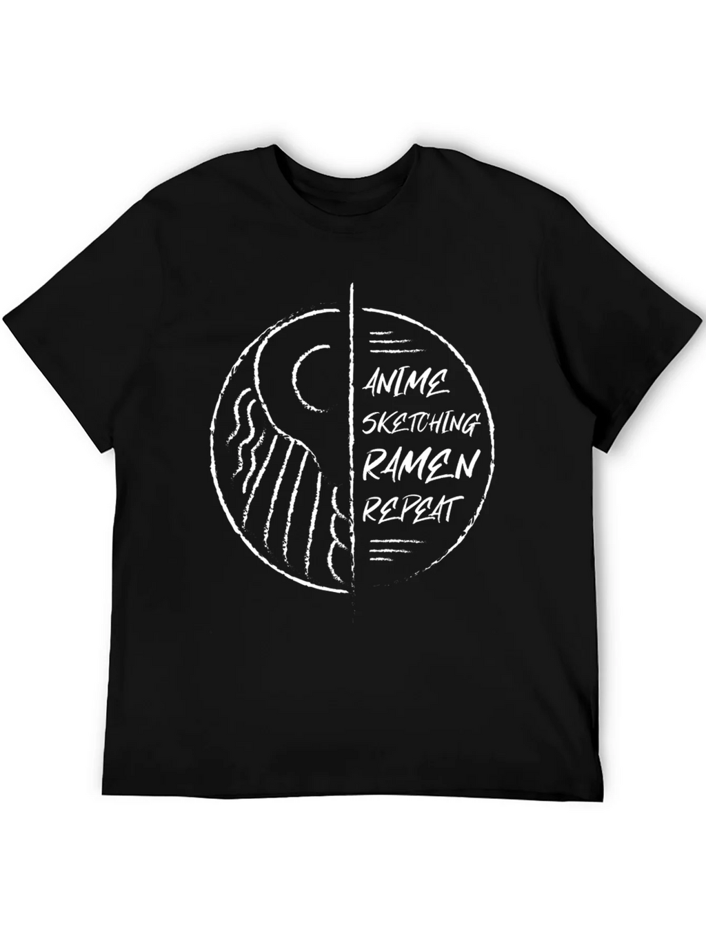 Anime Sketching Ramen Repeat Graphic Tee