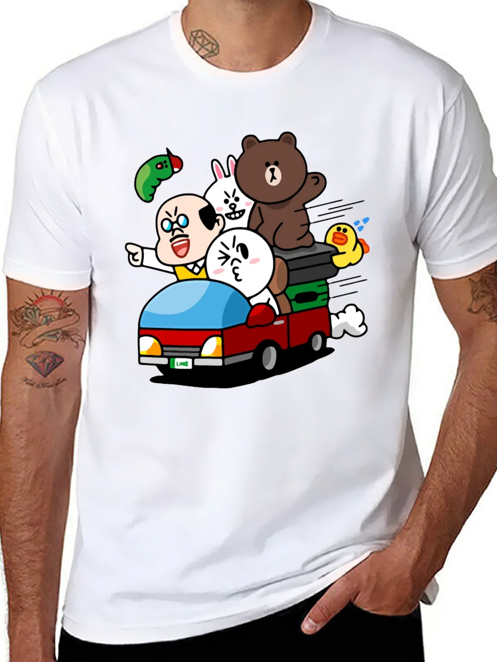 Cartoon Character Car Ride T-Shirt