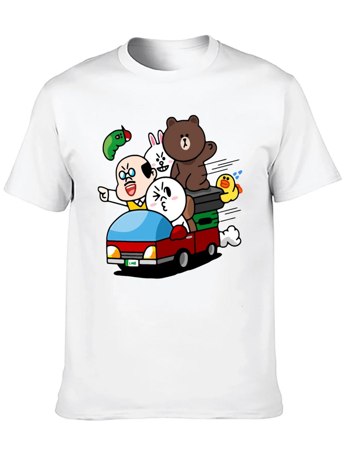 Cartoon Character Car Ride T-Shirt