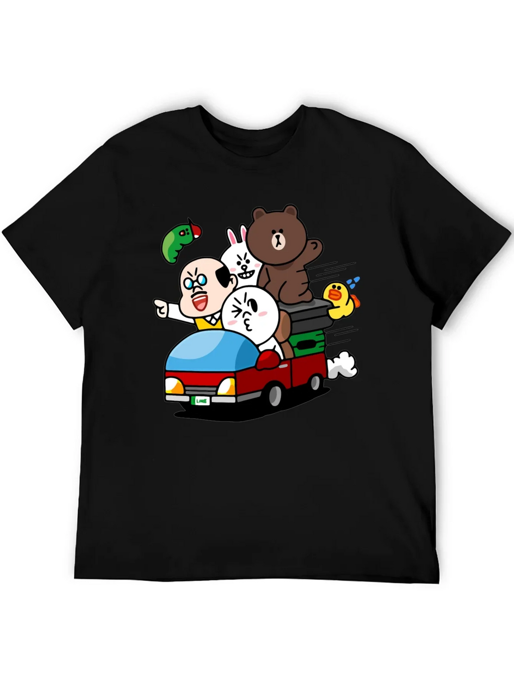 Cartoon Character Car Ride T-Shirt