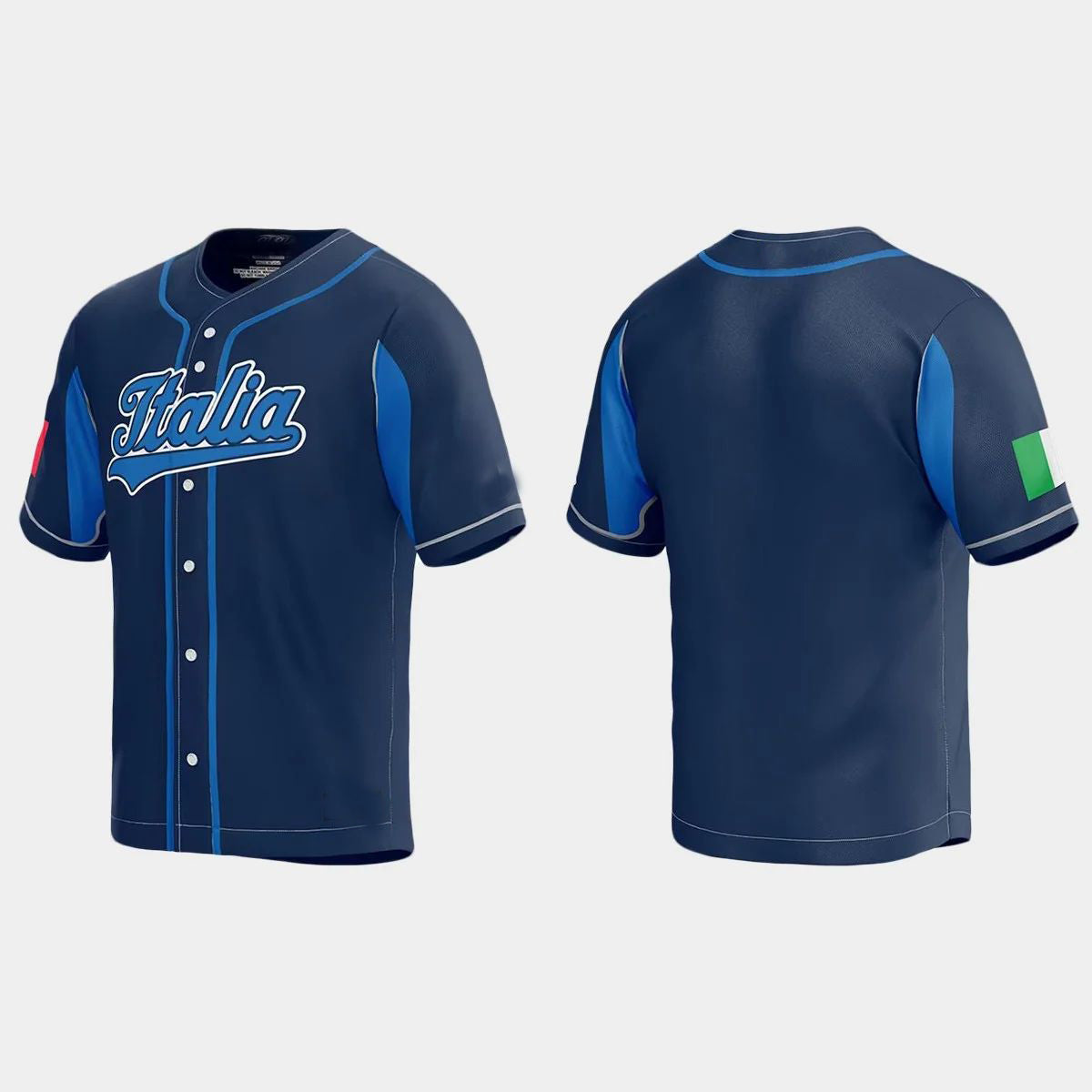 ITALY BASEBALL 2023 WORLD BASEBALL CLASSIC JERSEYC NAVY Stitches Baseball Jerseys