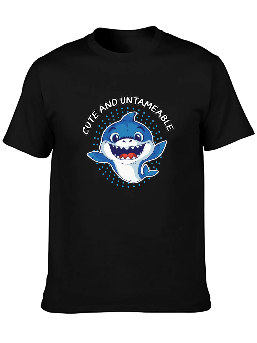 Cute & Untameable Shark Graphic Tee