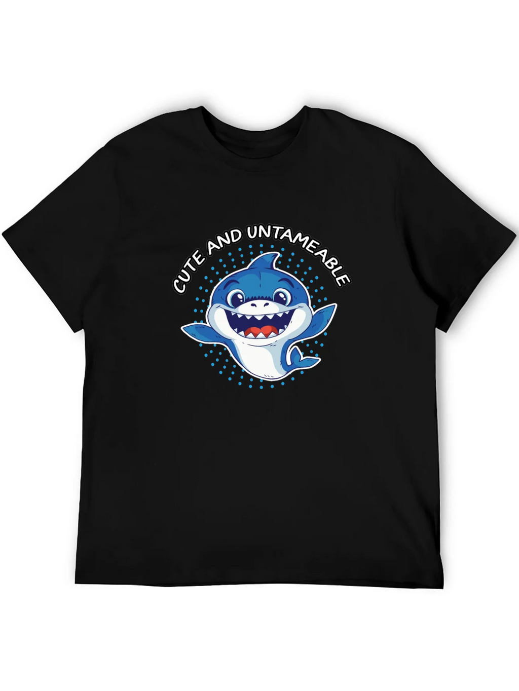 Cute & Untameable Shark Graphic Tee