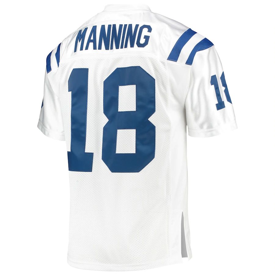 IN.Colts #18 Peyton Manning White 2006 Super Bowl XLI Authentic Retired Player Jersey Stitched American Football Jerseys