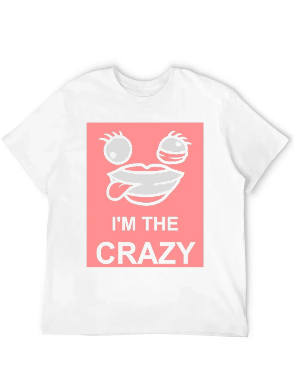 Im The Crazy Graphic Tee - Black Cotton T-Shirt