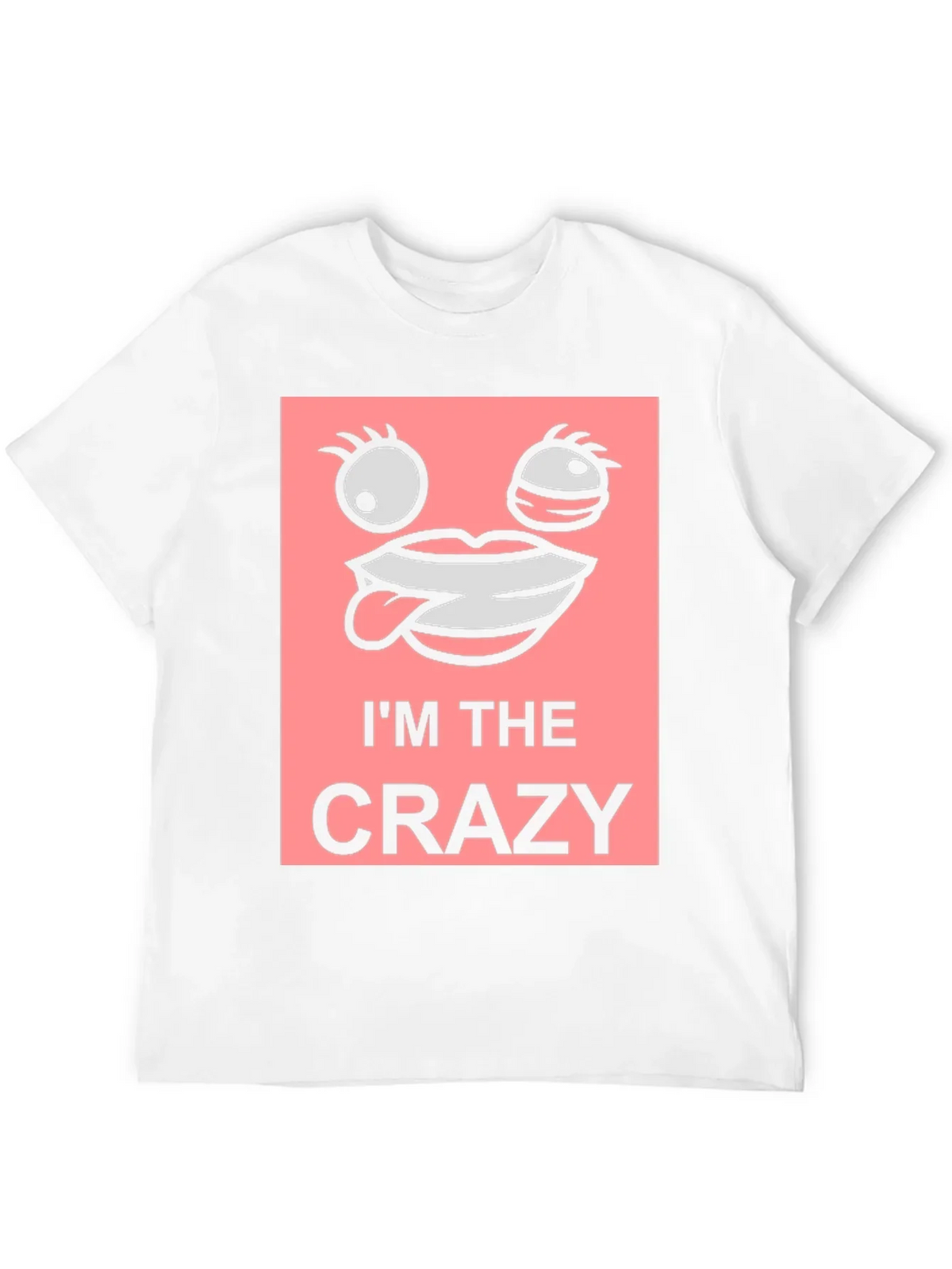 Im The Crazy Graphic Tee - Black Cotton T-Shirt