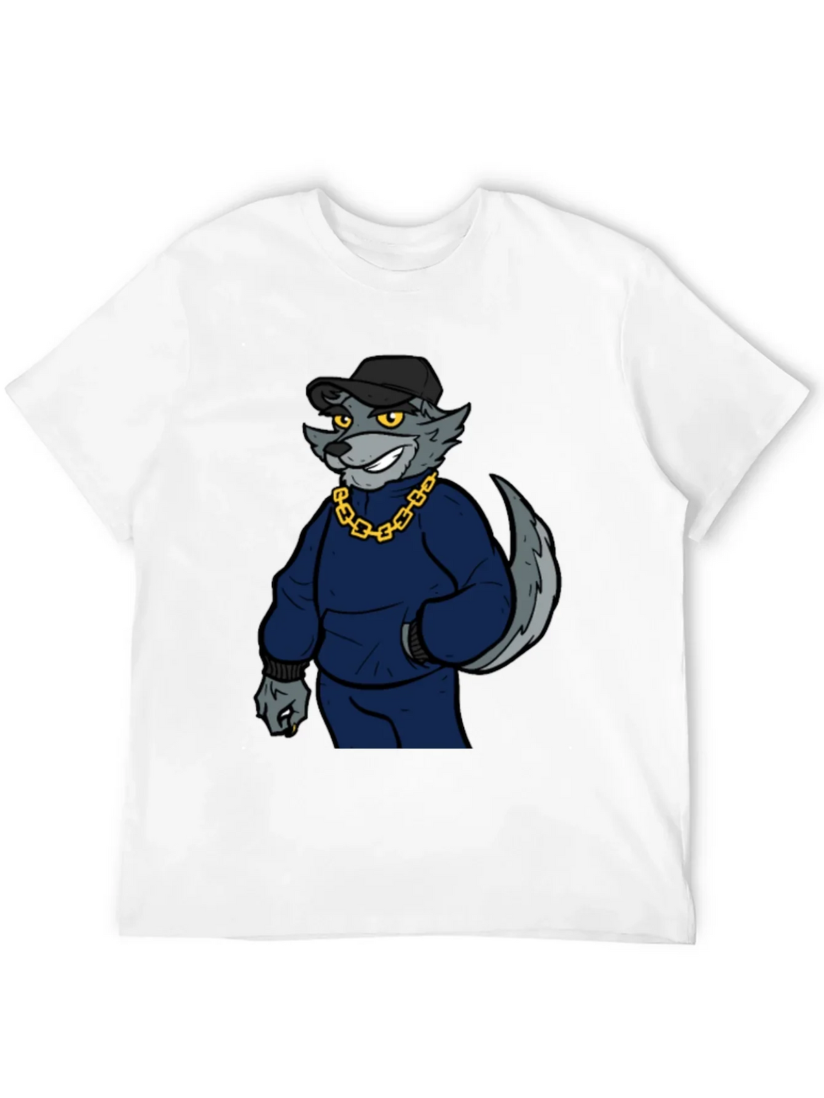 Cool Wolf Graphic Print Tee