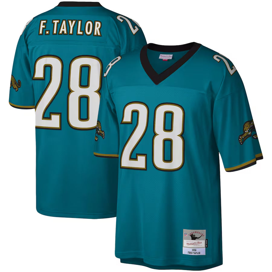J.Jaguars #28 Fred Taylor Player Teal Legacy Replica Football Jerseys