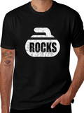 Curling Rocks T-Shirt - Unique Graphic Tee