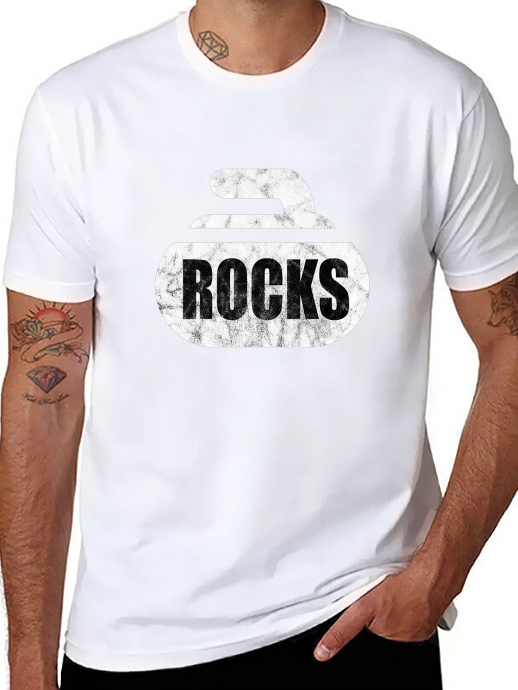 Curling Rocks T-Shirt - Unique Graphic Tee