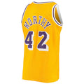 LA.Lakers #42 James Worthy 1984-85 Hardwood Classics Swingman Jersey Gold Stitched American Basketball Jersey