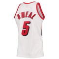 P.Trail Blazers #5 Jermaine O'Neal 1996-97 Hardwood Classics Swingman Jersey White Stitched American Basketball Jersey