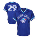 Toronto Blue Jays #29 Joe Carter 1993 Authentic Cooperstown Collection Mesh Batting Practice Jersey - Royal Baseball Jerseys