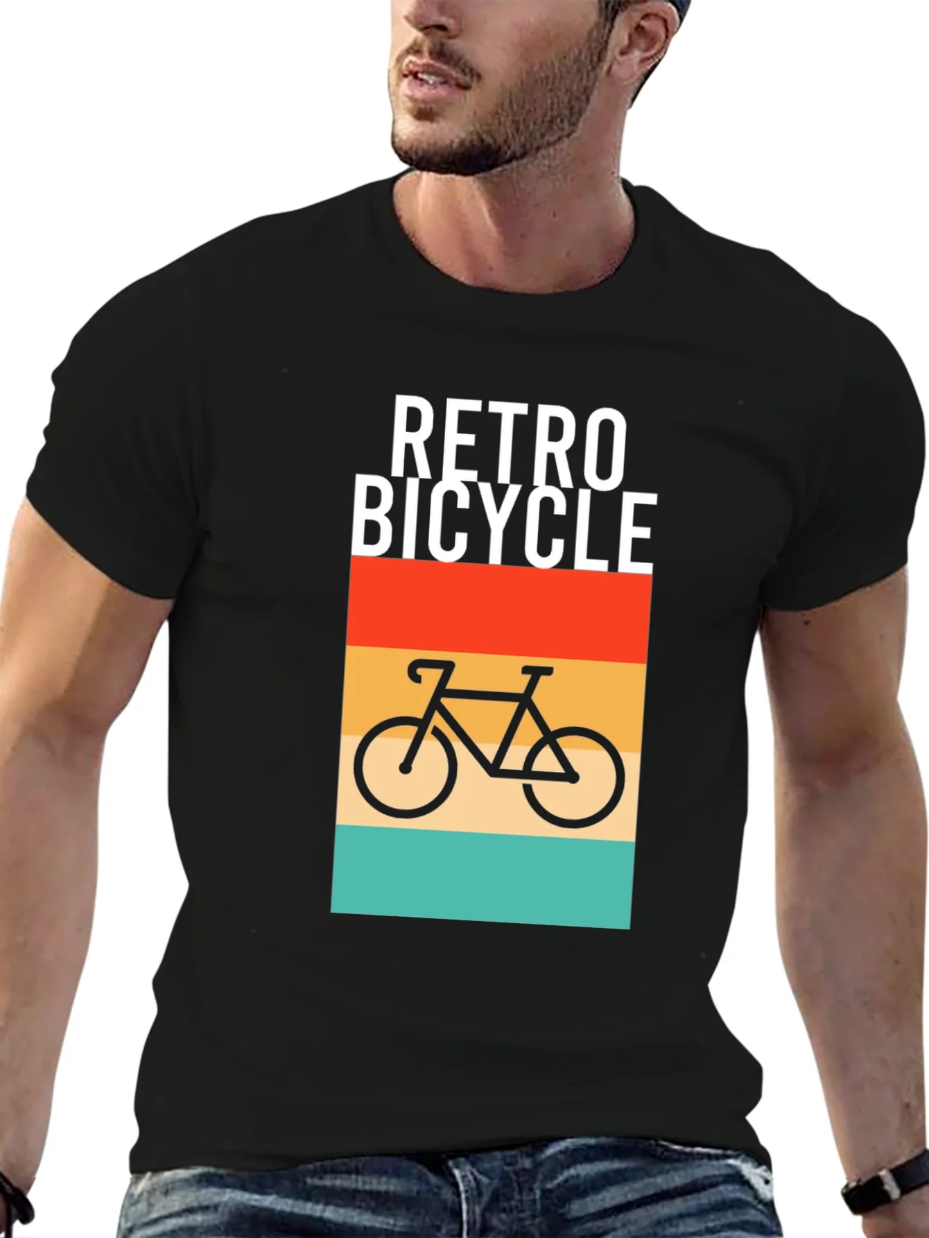 Retro Bicycle Graphic T-Shirt - Stylish Comfort