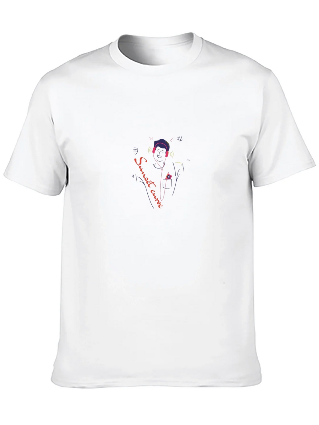Sunset Curve T-Shirt - Musical Design Tee