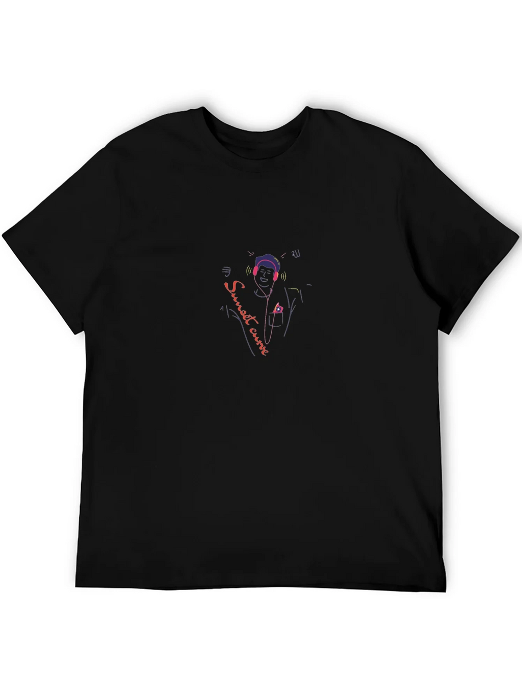 Sunset Curve T-Shirt - Musical Design Tee