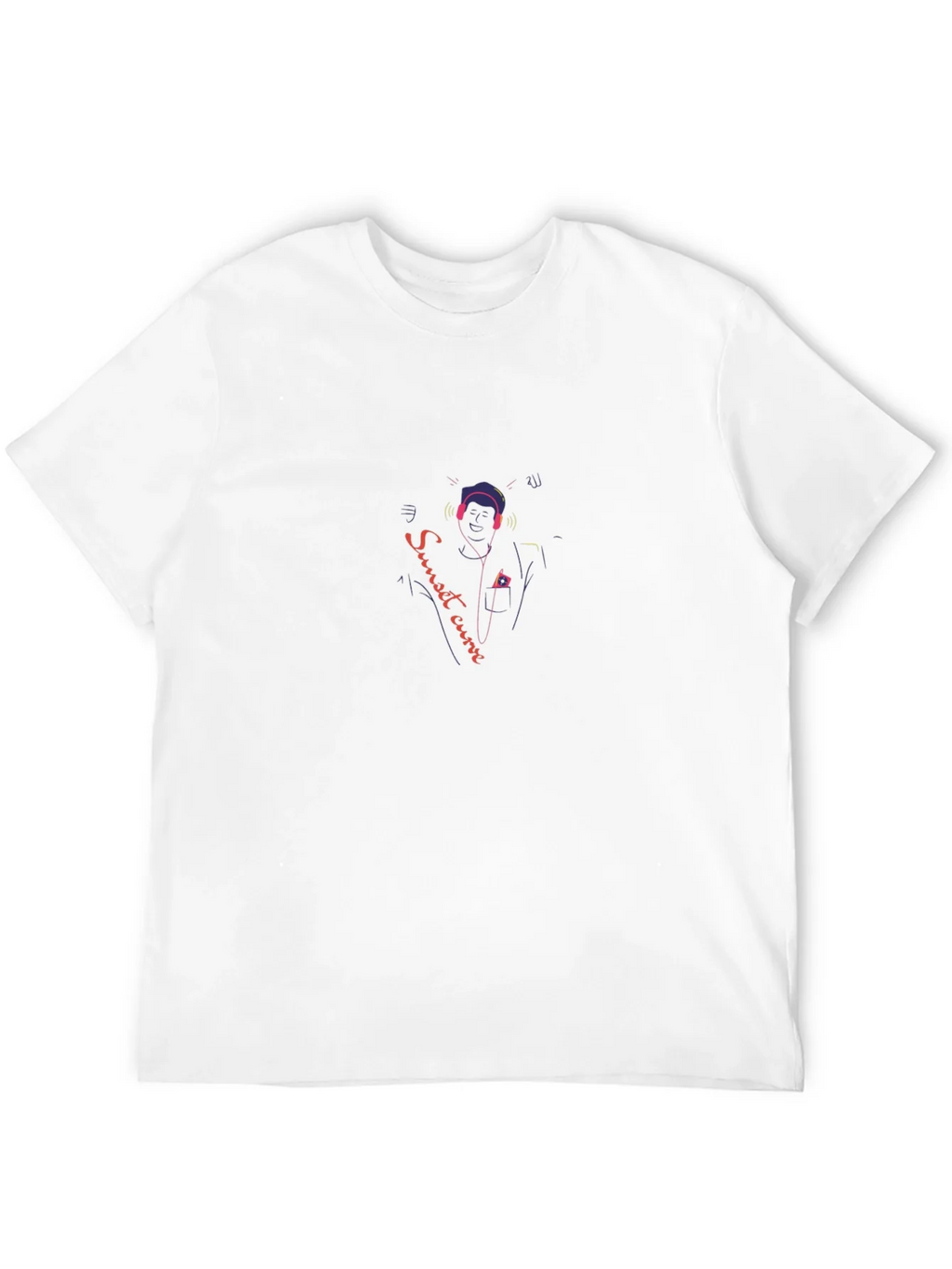 Sunset Curve T-Shirt - Musical Design Tee