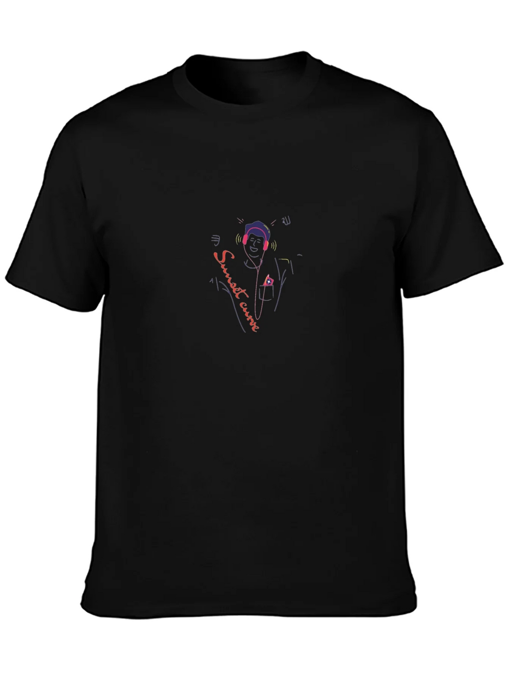 Sunset Curve T-Shirt - Musical Design Tee