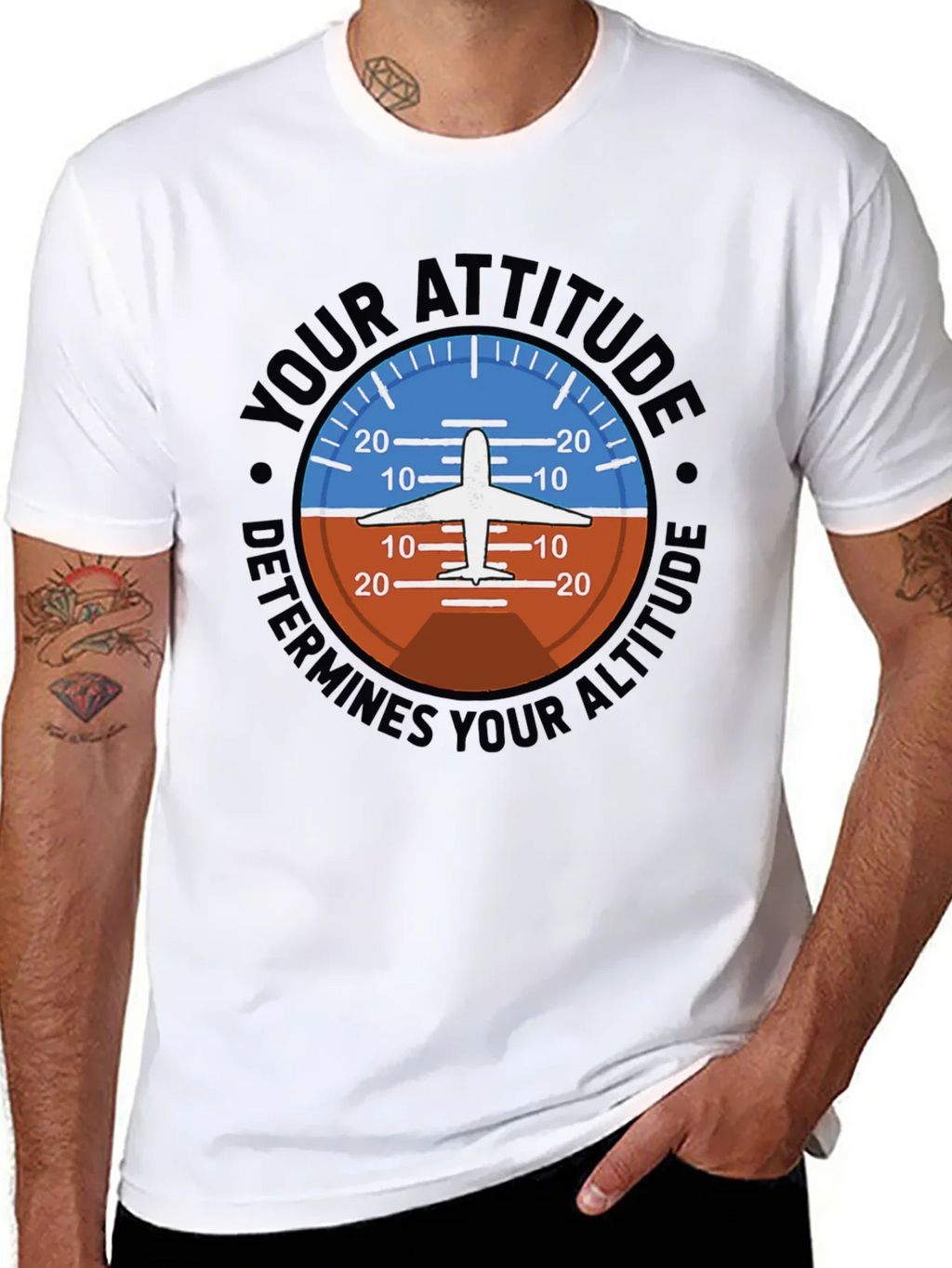 Attitude Determines Altitude Pilot T-Shirt