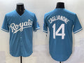 Kansas City Royals #14 Jac Caglianone Light Blue Cool Base Stitched Baseball Jersey