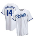 Kansas City Royals #14 Jac Caglianone White Cool Base Stitched Baseball Jersey
