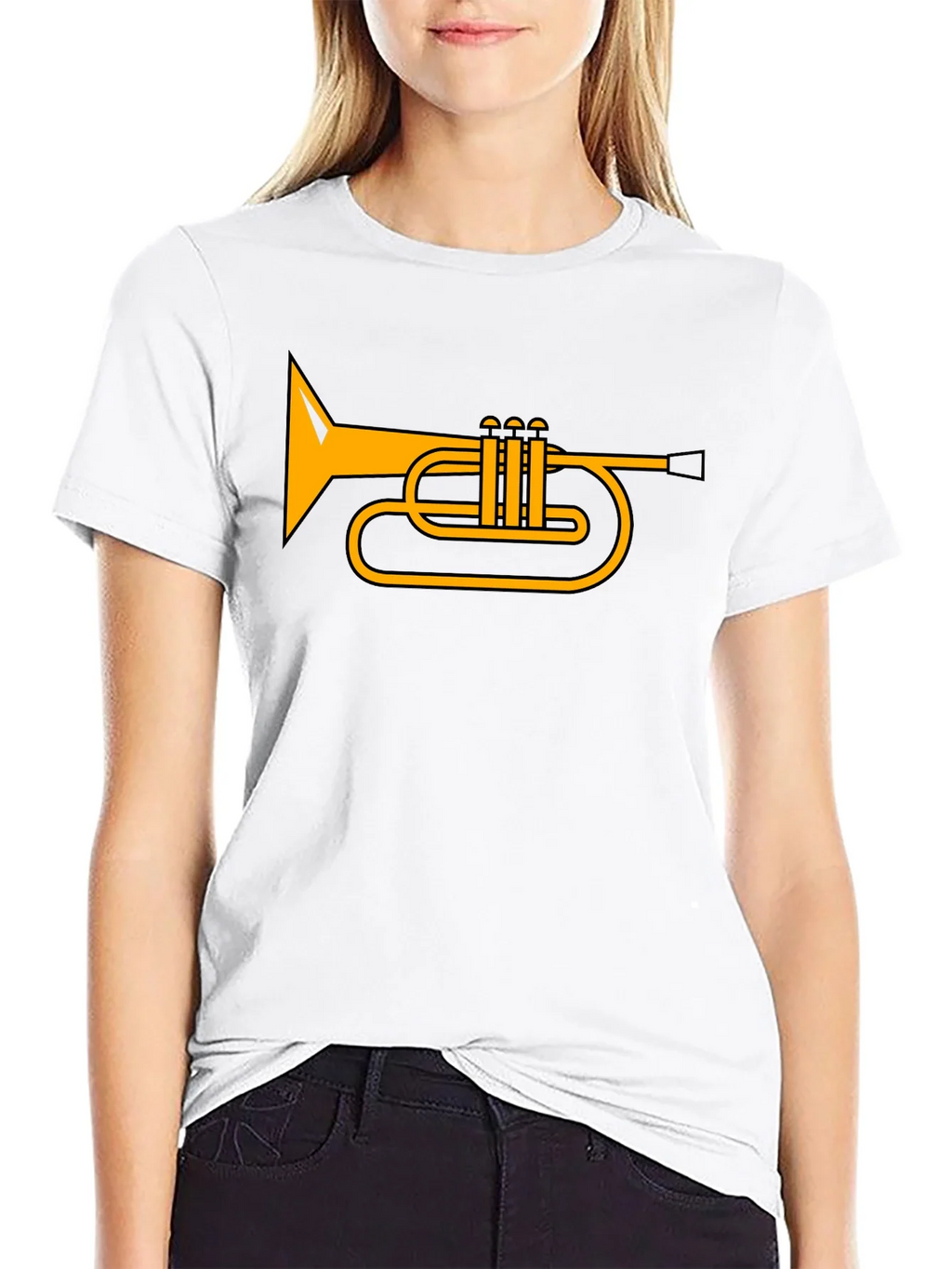 Trumpet Graphic T-Shirt - Music Lover Tee