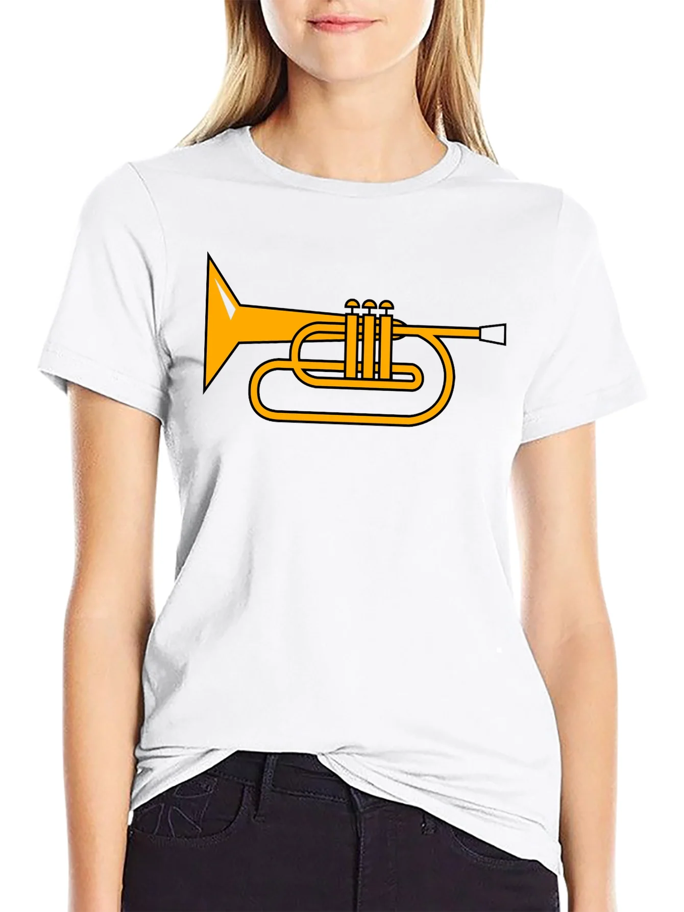 Trumpet Graphic T-Shirt - Music Lover Tee