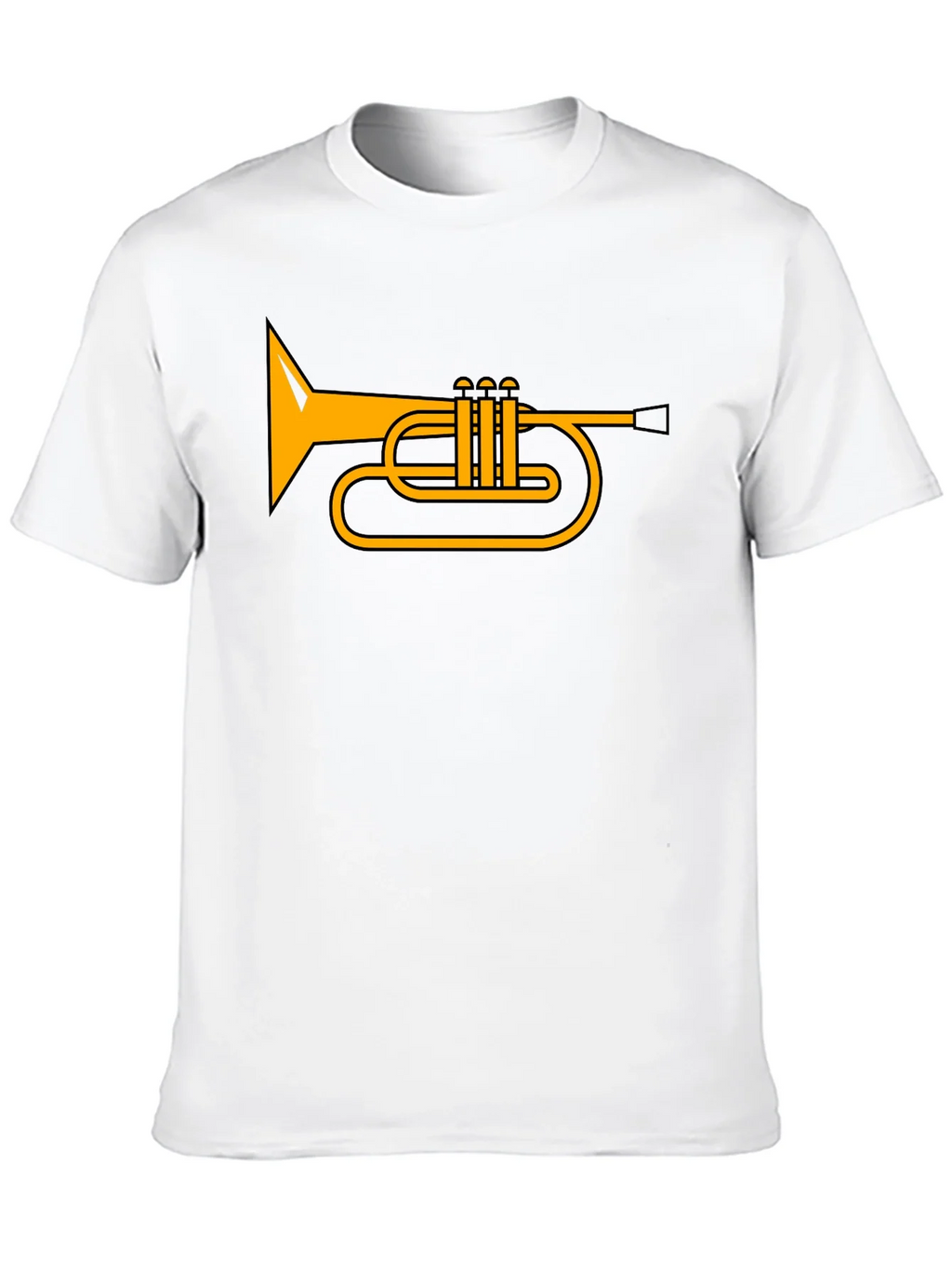Trumpet Graphic T-Shirt - Music Lover Tee