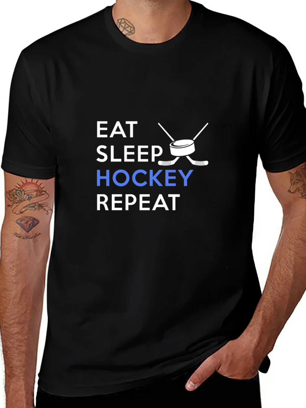 Eat Sleep Hockey Repeat T-Shirt