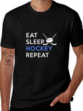 Eat Sleep Hockey Repeat T-Shirt